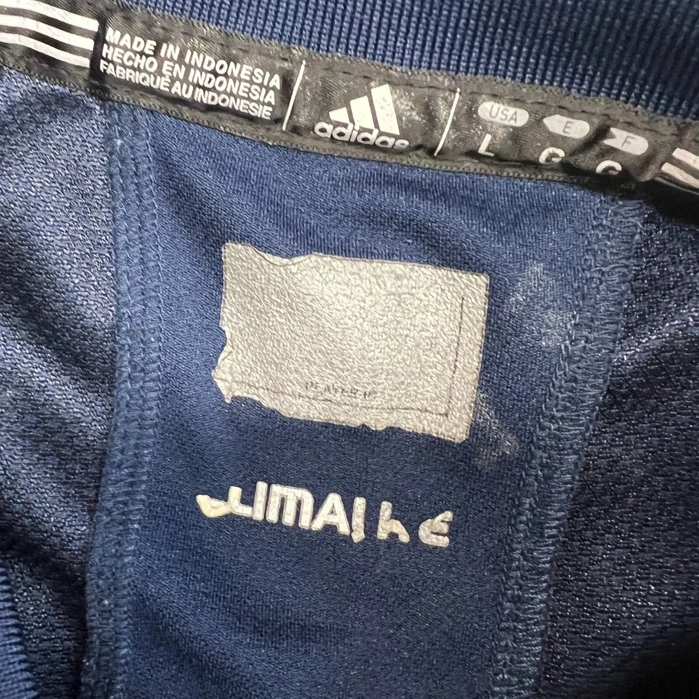 Michigan Wolverines Polo Shirt Mens Large Adidas Blue Preppy Logo College NCAA - Picture 7 of 9